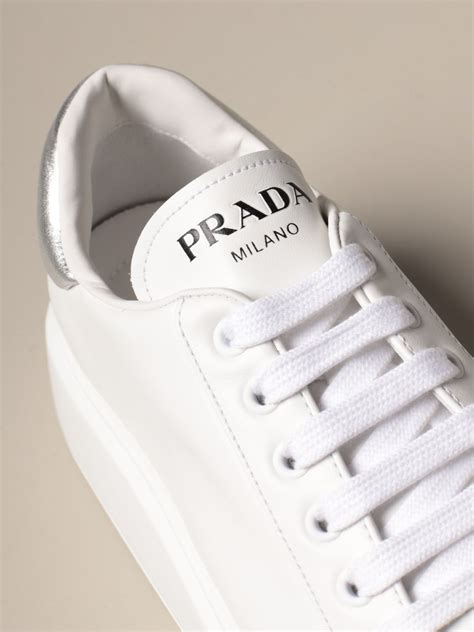 prada white floral shoes|prada shoes white sneakers.